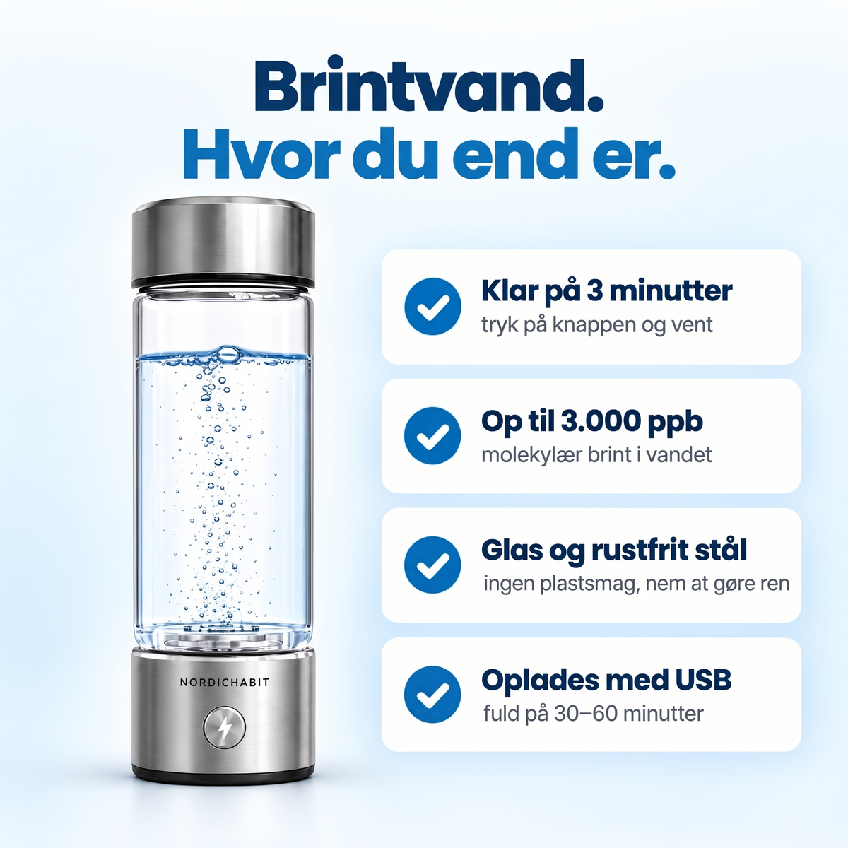 Vätgasflaska Premium fördelar
